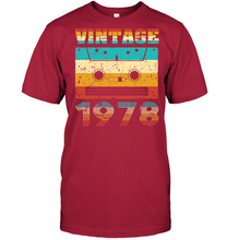 Load image into Gallery viewer, Mens 40th Birthday Gift Vintage 1978 Year Old Mixtape T-Shirt