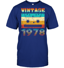Load image into Gallery viewer, Mens 40th Birthday Gift Vintage 1978 Year Old Mixtape T-Shirt