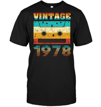 Load image into Gallery viewer, Mens 40th Birthday Gift Vintage 1978 Year Old Mixtape T-Shirt