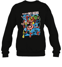 Load image into Gallery viewer, Marvel Heros My Dad My Hero Father's Day Gifts Crewneck Sweatshirt