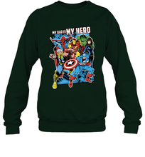 Load image into Gallery viewer, Marvel Heros My Dad My Hero Father's Day Gifts Crewneck Sweatshirt