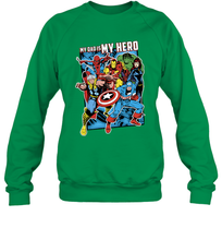 Load image into Gallery viewer, Marvel Heros My Dad My Hero Father's Day Gifts Crewneck Sweatshirt