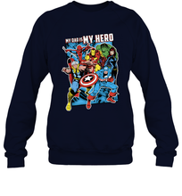 Load image into Gallery viewer, Marvel Heros My Dad My Hero Father's Day Gifts Crewneck Sweatshirt