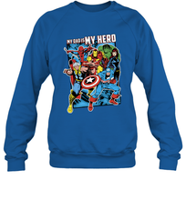 Load image into Gallery viewer, Marvel Heros My Dad My Hero Father's Day Gifts Crewneck Sweatshirt