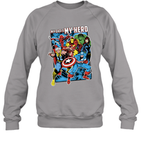Load image into Gallery viewer, Marvel Heros My Dad My Hero Father's Day Gifts Crewneck Sweatshirt