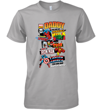 Load image into Gallery viewer, Marvel Avengers Daddy Retro Comic Graphic Father's Day Gift Men's Premium T-Shirt