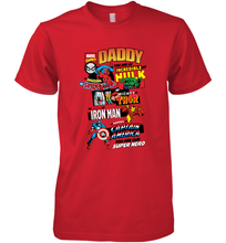 Load image into Gallery viewer, Marvel Avengers Daddy Retro Comic Graphic Father's Day Gift Men's Premium T-Shirt