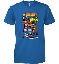 Load image into Gallery viewer, Marvel Avengers Daddy Retro Comic Graphic Father's Day Gift Men's Premium T-Shirt