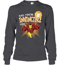 Load image into Gallery viewer, Marvel Iron Man Invincible Dad Father's Day Gifts Long Sleeve T-Shirt