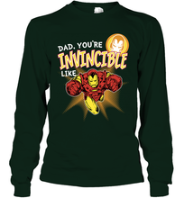 Load image into Gallery viewer, Marvel Iron Man Invincible Dad Father's Day Gifts Long Sleeve T-Shirt