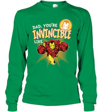 Load image into Gallery viewer, Marvel Iron Man Invincible Dad Father's Day Gifts Long Sleeve T-Shirt