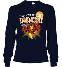 Load image into Gallery viewer, Marvel Iron Man Invincible Dad Father's Day Gifts Long Sleeve T-Shirt
