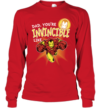 Load image into Gallery viewer, Marvel Iron Man Invincible Dad Father's Day Gifts Long Sleeve T-Shirt