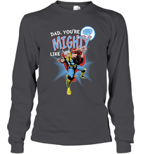 Load image into Gallery viewer, Marvel Thor Mighty Dad Father's Day Gifts Long Sleeve T-Shirt