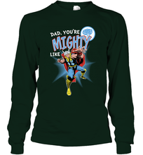 Load image into Gallery viewer, Marvel Thor Mighty Dad Father's Day Gifts Long Sleeve T-Shirt