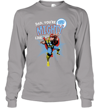 Load image into Gallery viewer, Marvel Thor Mighty Dad Father's Day Gifts Long Sleeve T-Shirt