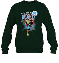 Load image into Gallery viewer, Marvel Thor Mighty Dad Father's Day Gifts Crewneck Sweatshirt