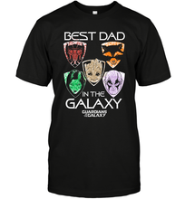 Load image into Gallery viewer, Marvel Guardians Of The Galaxy Best Dad In The Galaxy Father's Day Gifts Men's T-Shirt