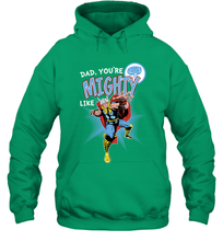 Load image into Gallery viewer, Marvel Thor Mighty Dad Father's Day Gifts Hooded Sweatshirt