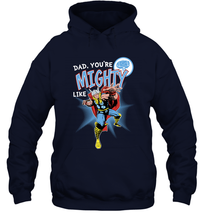 Load image into Gallery viewer, Marvel Thor Mighty Dad Father's Day Gifts Hooded Sweatshirt