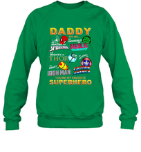 Load image into Gallery viewer, Marvel Daddy Incredible Hulk Amazing Spider Man Mighty Thor Smart Iron Man Honorable Captain America Father's Day Crewneck Sweatshirt