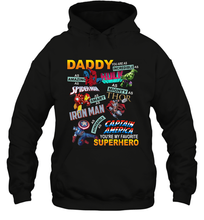 Load image into Gallery viewer, Daddy You Are My Favorite Superhero Father's Day Gifts Hooded Sweatshirt