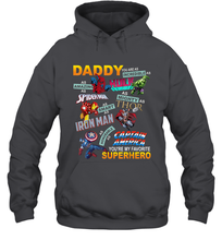 Load image into Gallery viewer, Daddy You Are My Favorite Superhero Father's Day Gifts Hooded Sweatshirt