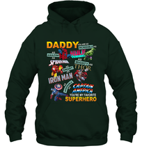 Load image into Gallery viewer, Daddy You Are My Favorite Superhero Father's Day Gifts Hooded Sweatshirt