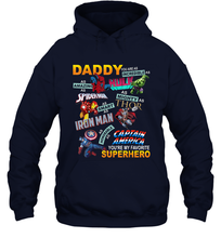 Load image into Gallery viewer, Daddy You Are My Favorite Superhero Father's Day Gifts Hooded Sweatshirt