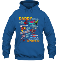 Load image into Gallery viewer, Daddy You Are My Favorite Superhero Father's Day Gifts Hooded Sweatshirt