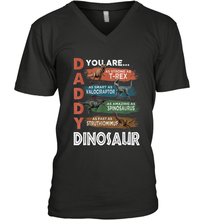 Load image into Gallery viewer, Daddy You Are As Strong As T Rex Funny Father's Day Gift Men's V-Neck T-Shirt