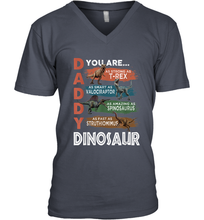 Load image into Gallery viewer, Daddy You Are As Strong As T Rex Funny Father's Day Gift Men's V-Neck T-Shirt