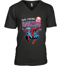 Load image into Gallery viewer, Marvel Spider Man Amazing Dad Father's Day Gifts Men's V-Neck T-Shirt
