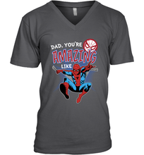Load image into Gallery viewer, Marvel Spider Man Amazing Dad Father's Day Gifts Men's V-Neck T-Shirt