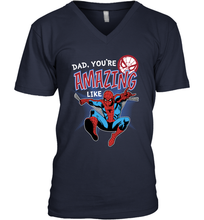 Load image into Gallery viewer, Marvel Spider Man Amazing Dad Father's Day Gifts Men's V-Neck T-Shirt