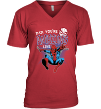 Load image into Gallery viewer, Marvel Spider Man Amazing Dad Father's Day Gifts Men's V-Neck T-Shirt