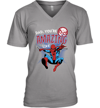 Load image into Gallery viewer, Marvel Spider Man Amazing Dad Father's Day Gifts Men's V-Neck T-Shirt
