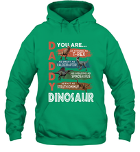 Load image into Gallery viewer, Daddy You Are As Strong As T Rex Funny Father's Day Gift Hooded Sweatshirt