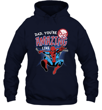 Load image into Gallery viewer, Marvel Spider Man Amazing Dad Father's Day Gifts Hooded Sweatshirt