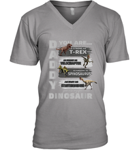 Load image into Gallery viewer, Daddy You Are as Strong as T Rex Funny Father's Day Gifts Men's V-Neck T-Shirt