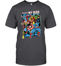Load image into Gallery viewer, Marvel Heros My Dad My Hero Father's Day Gifts Men's T-Shirt