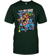 Load image into Gallery viewer, Marvel Heros My Dad My Hero Father's Day Gifts Men's T-Shirt