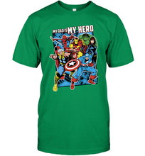 Load image into Gallery viewer, Marvel Heros My Dad My Hero Father's Day Gifts Men's T-Shirt