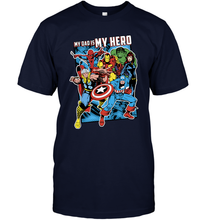 Load image into Gallery viewer, Marvel Heros My Dad My Hero Father's Day Gifts Men's T-Shirt