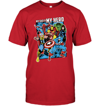 Load image into Gallery viewer, Marvel Heros My Dad My Hero Father's Day Gifts Men's T-Shirt