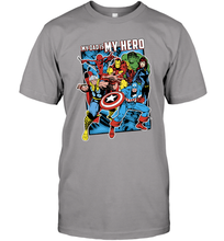 Load image into Gallery viewer, Marvel Heros My Dad My Hero Father's Day Gifts Men's T-Shirt